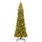 12FT Artificial Christmas Tree Prelit Hinged Design with 2536 PVC Tips
